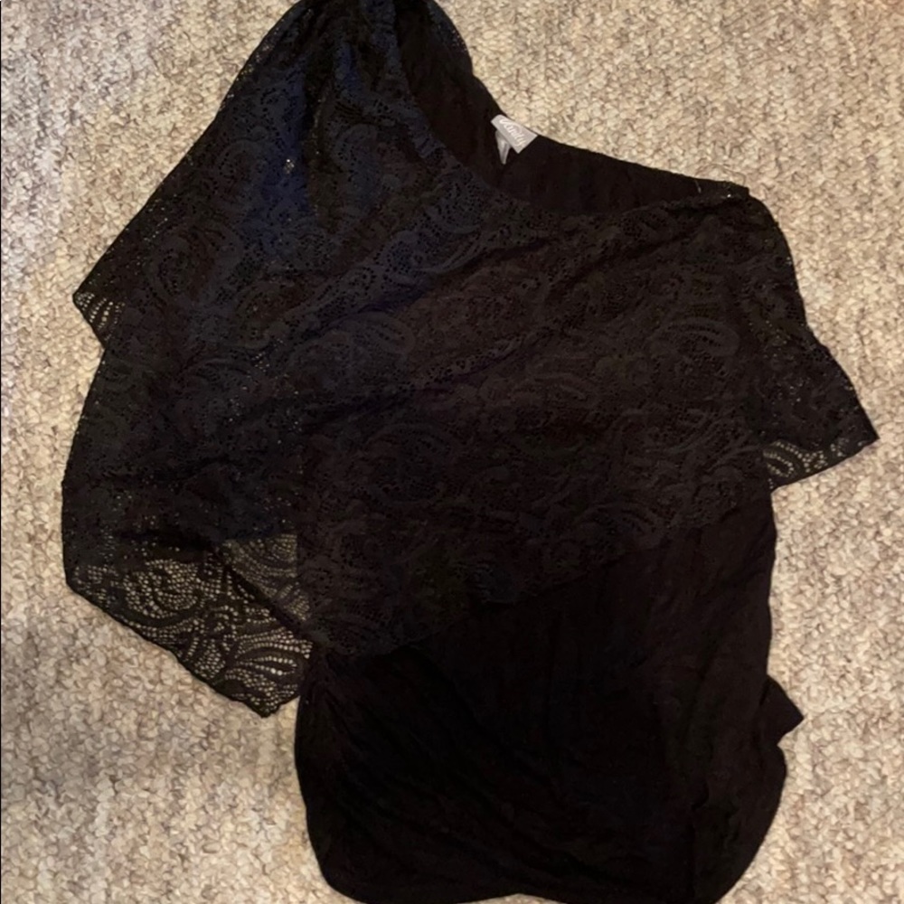 Lace Black Shirt